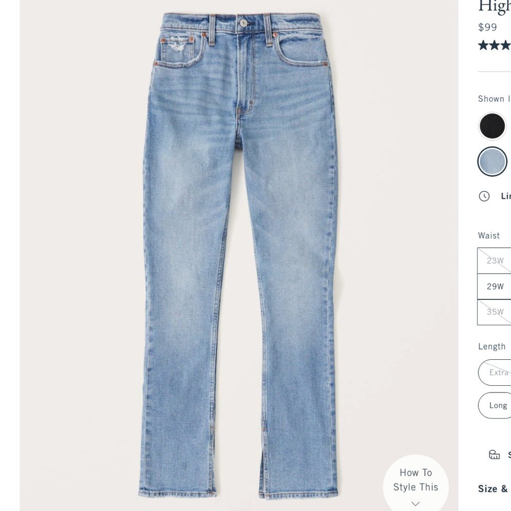 Abercrombie & Fitch High Rise Skinny Jeans (All Day Comfort)